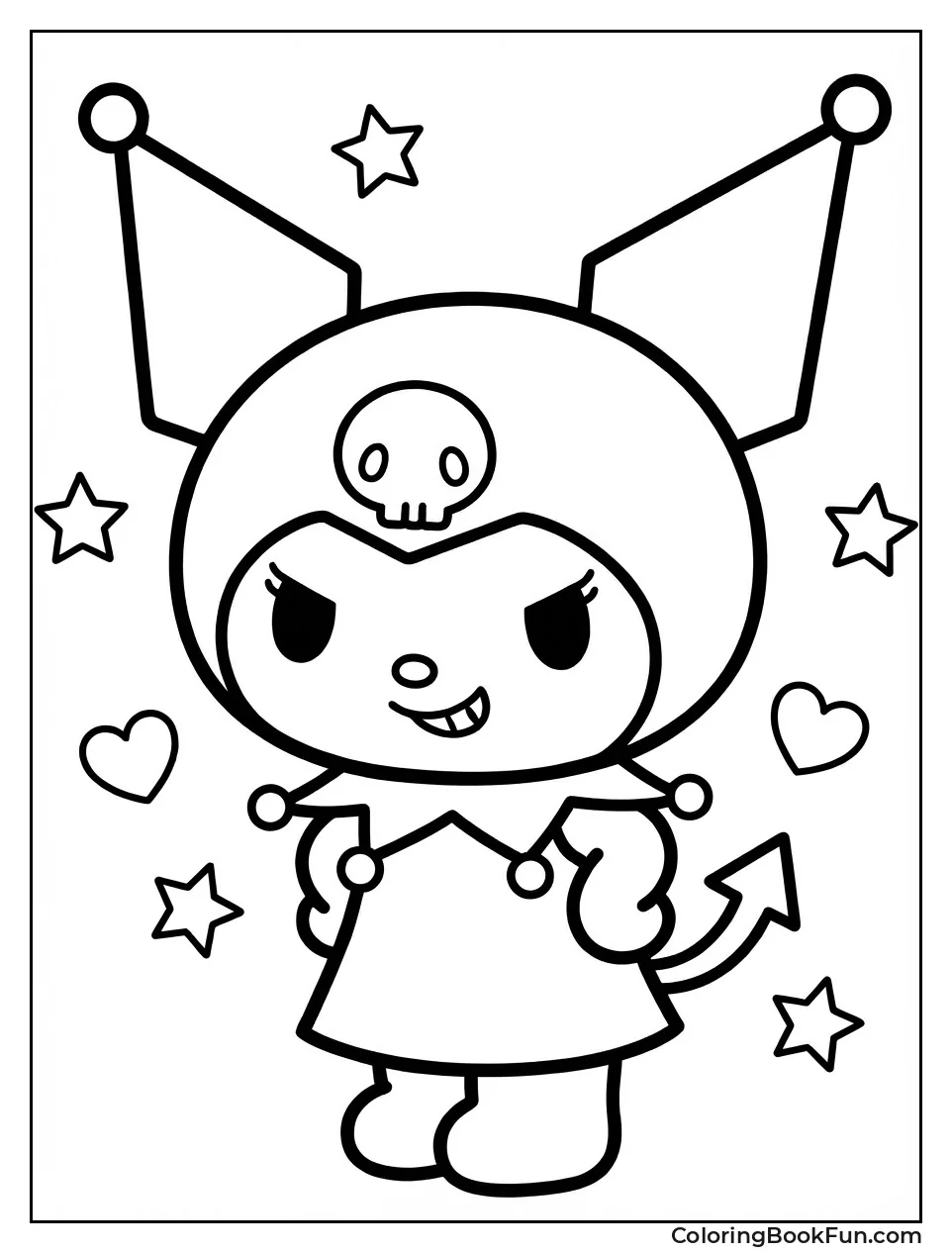 Kuromi Posing with Confidence