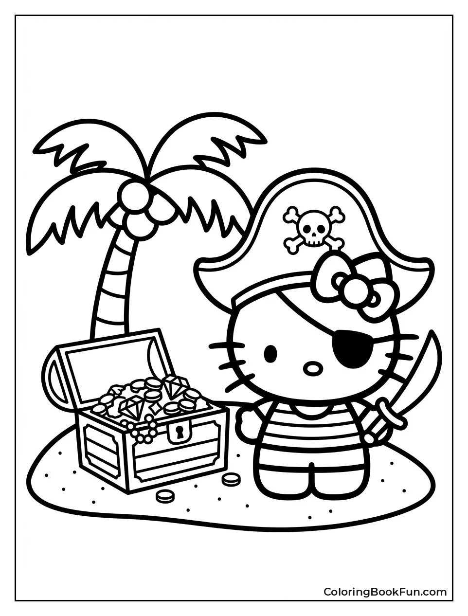 Hello Kitty Pirate with Tiny Sword