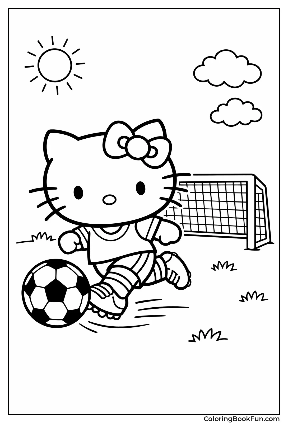 Hello Kitty Kicking Ball
