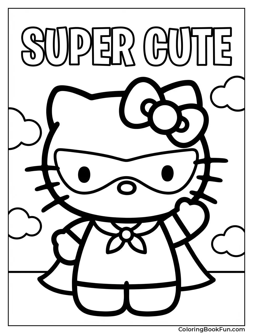 Super Kitty Striking Pose