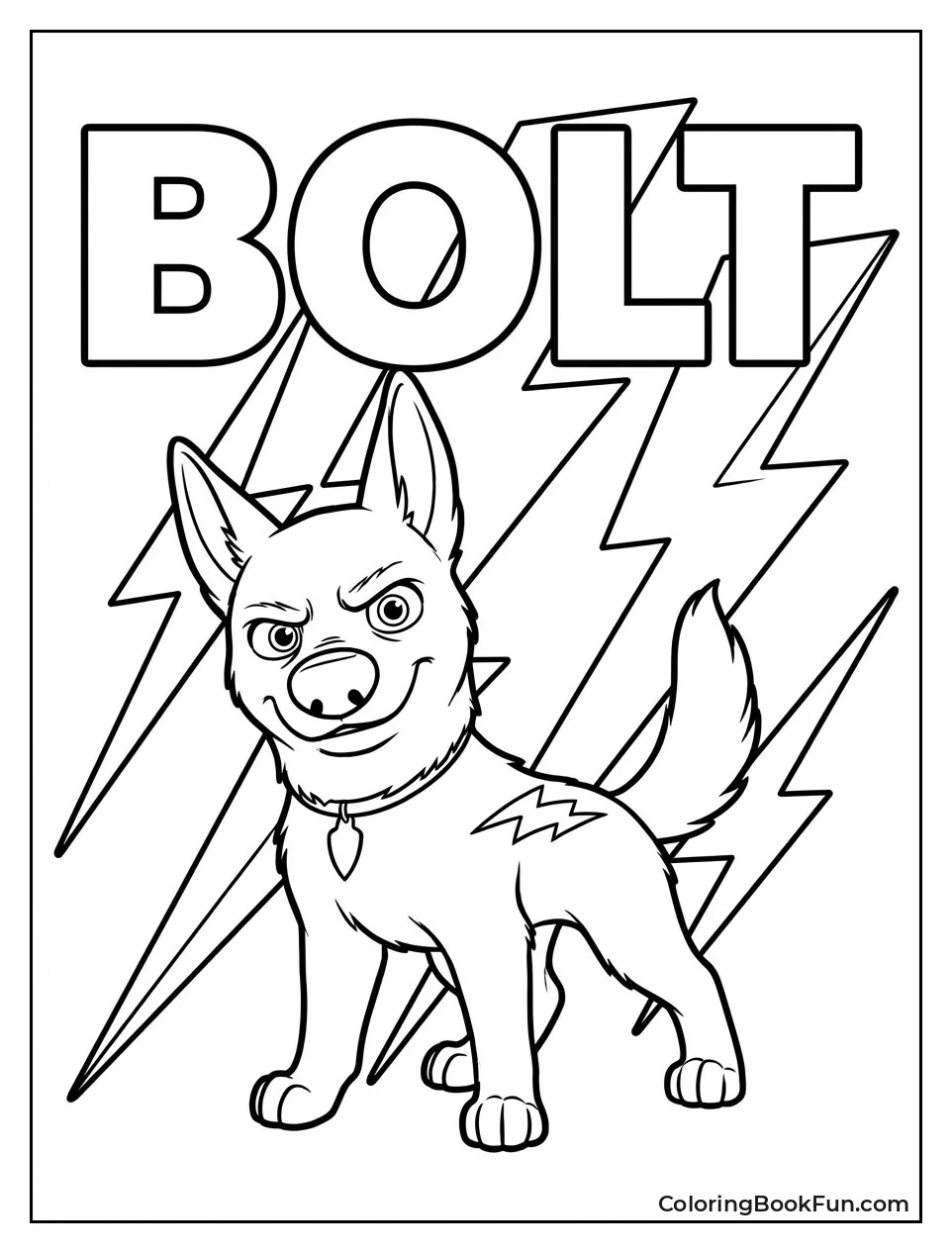 Bolt Strikes Heroic Lightning Pose