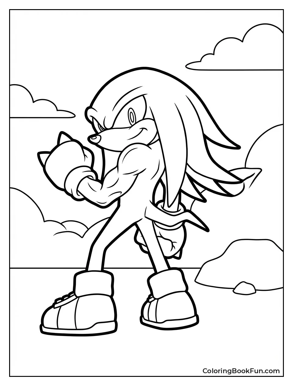 Muscular Knuckles Glides Heroically