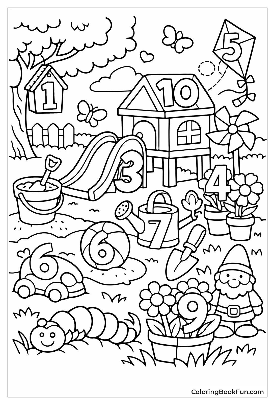 Hidden Numbers in Busy Scenes