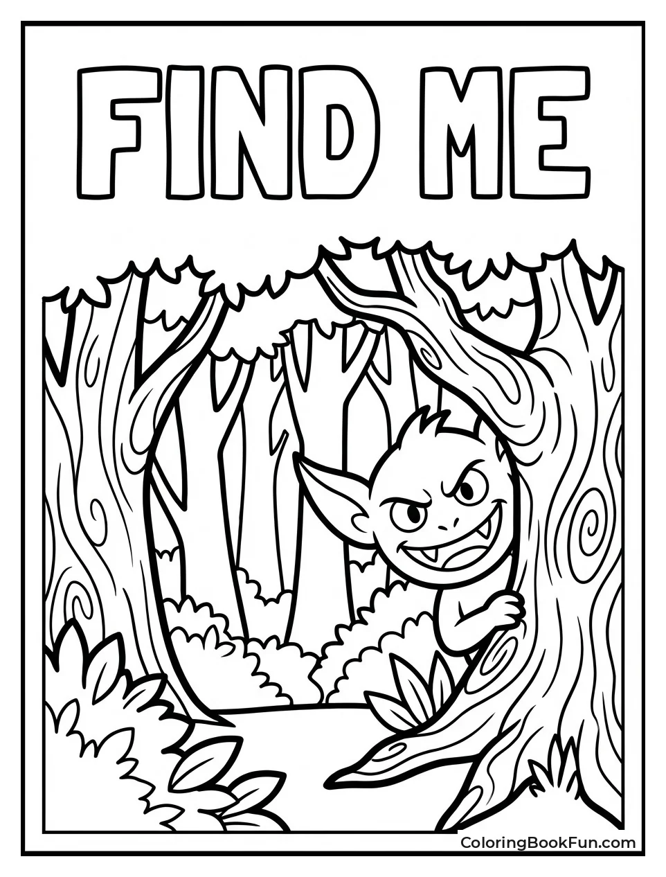 Hidden Labubu in Forest