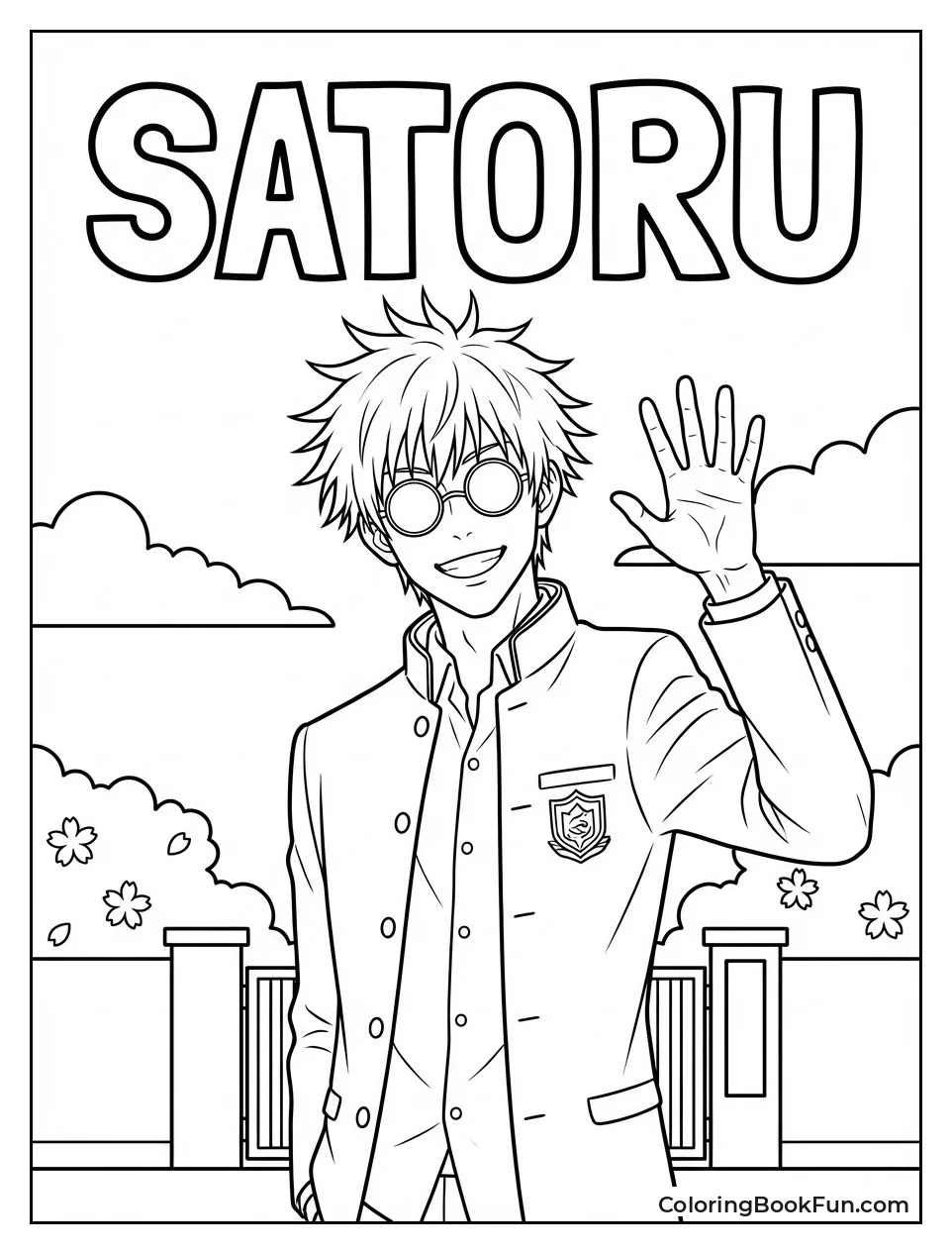 Young Gojo in School Uniform