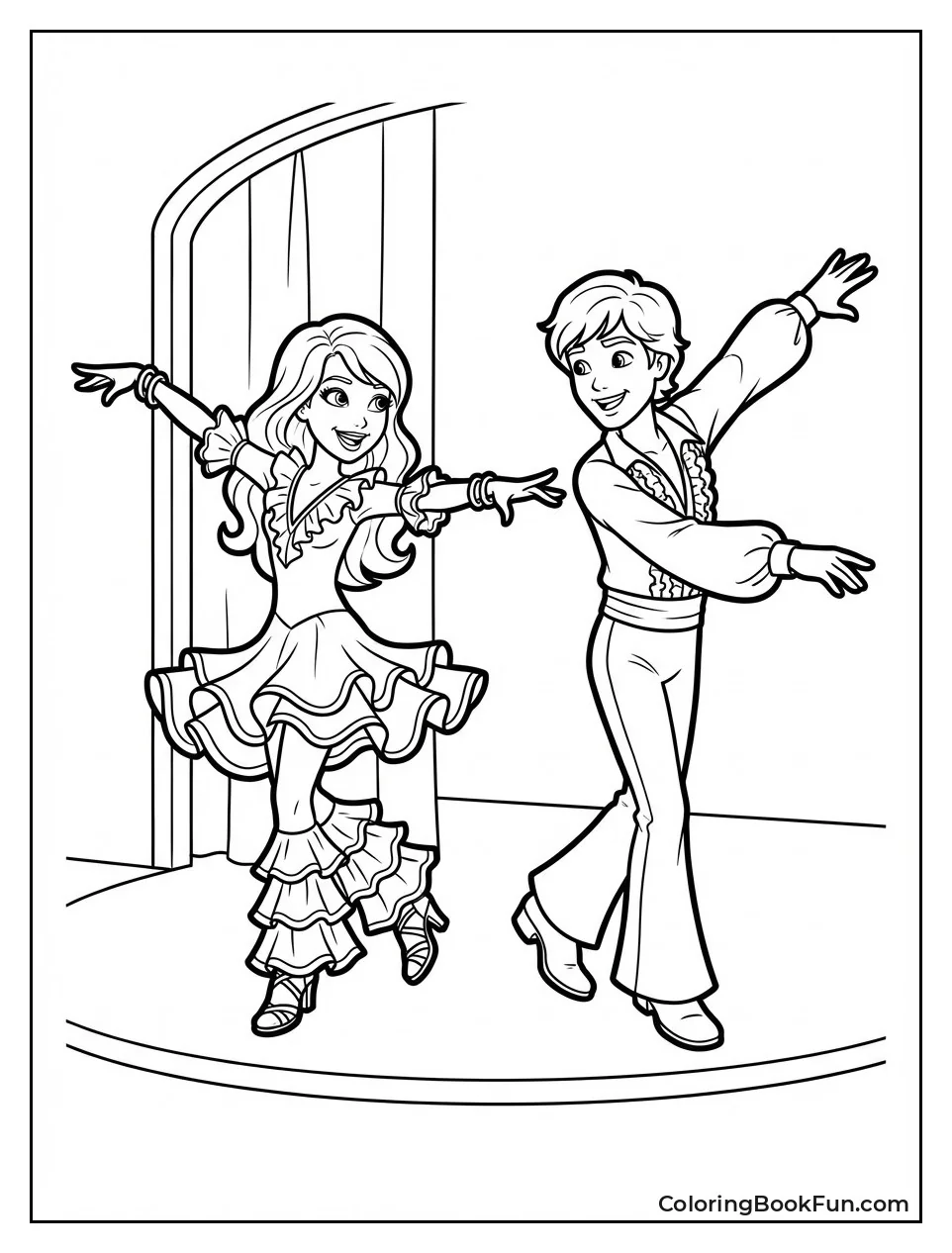 Sharpay and Ryan Spin on Stage