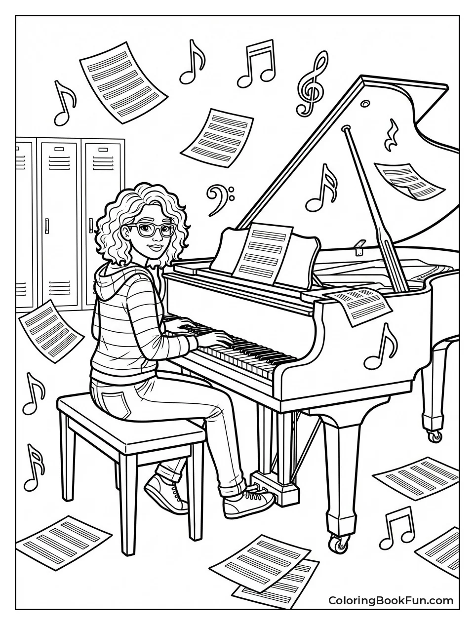 Kelsi Plays Grand Piano