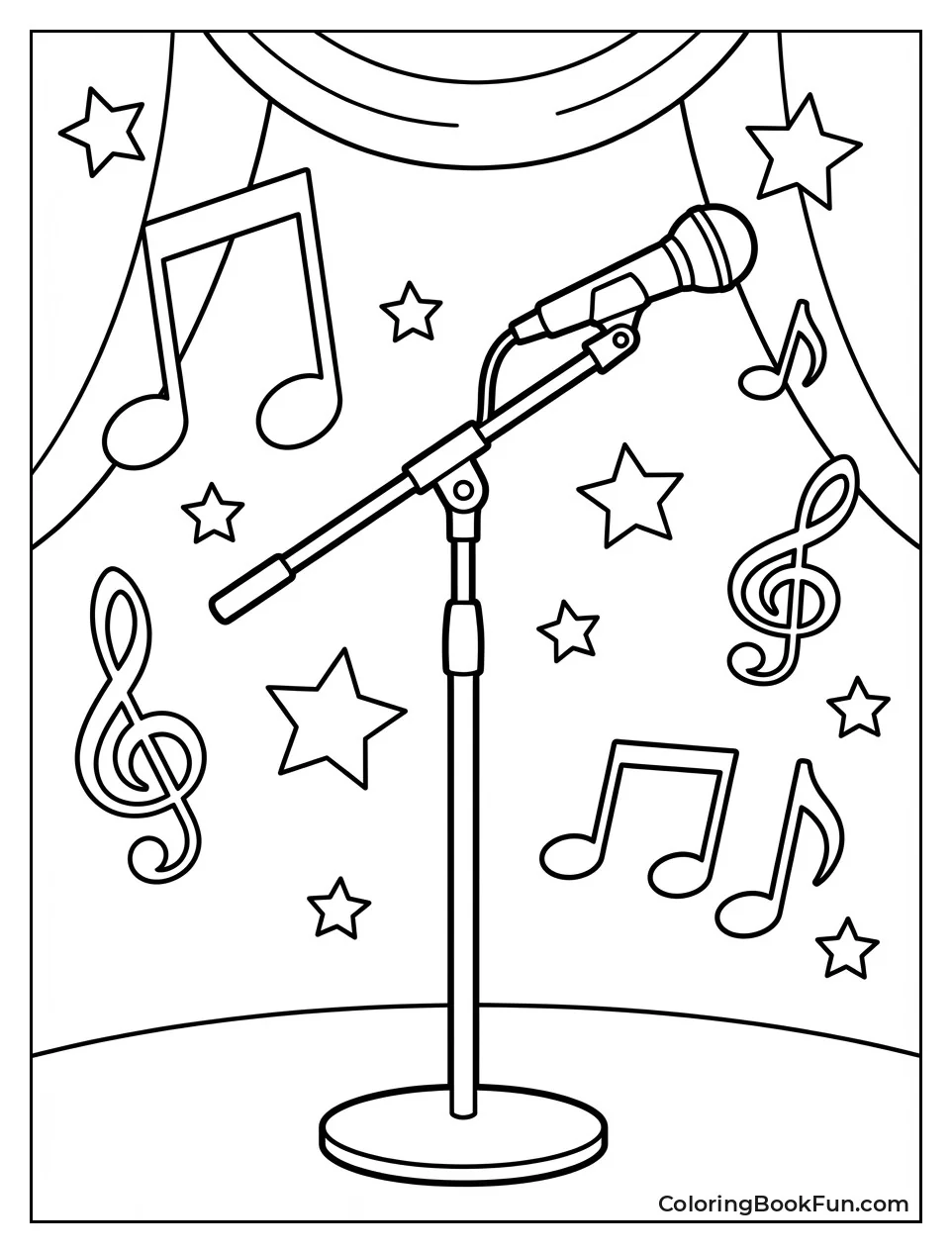 Spotlight on Stage Microphone