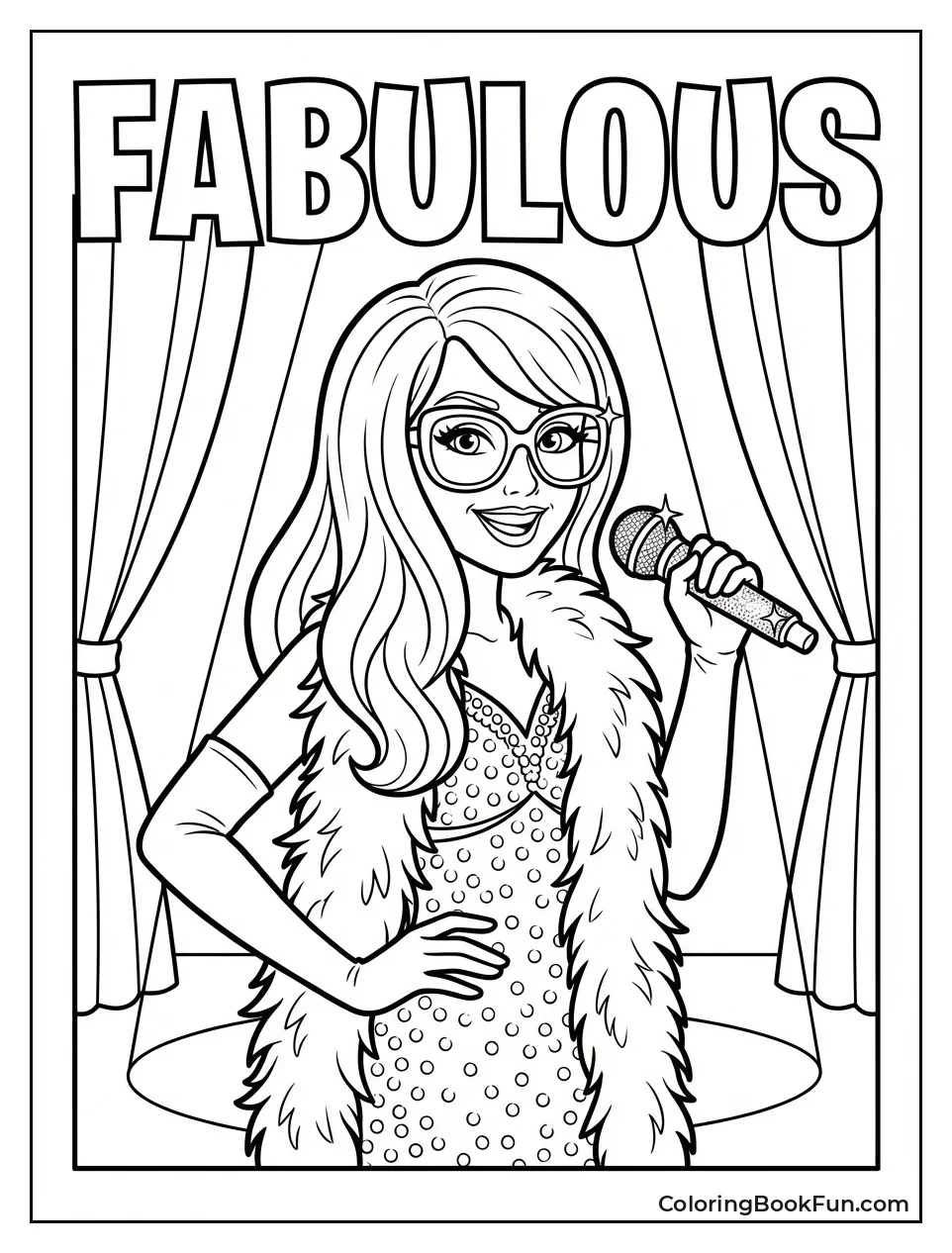 Sharpay Holds Sparkly Microphone