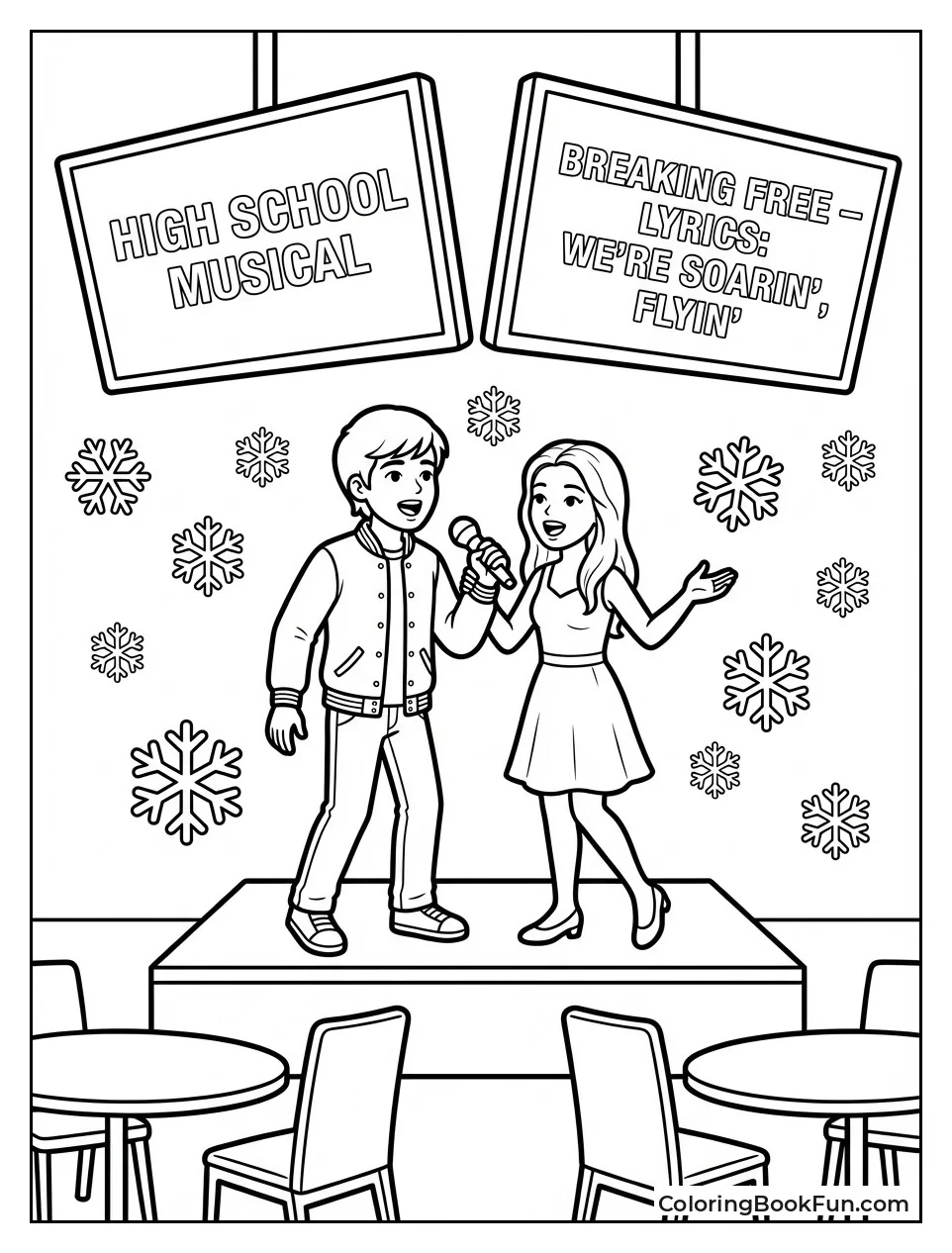 Troy and Gabriella Sing Karaoke