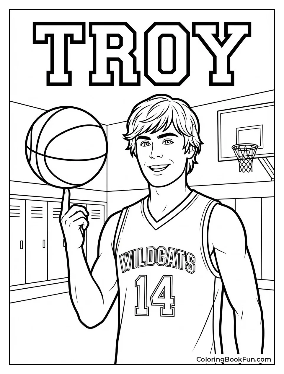 Troy Spins Basketball on Finger