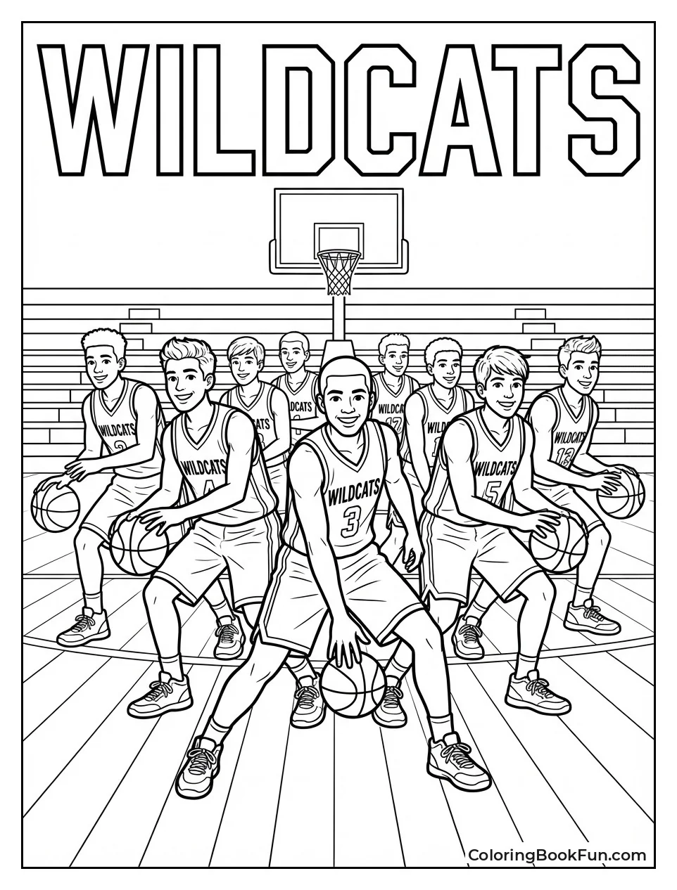 Wildcats Dance with Basketballs