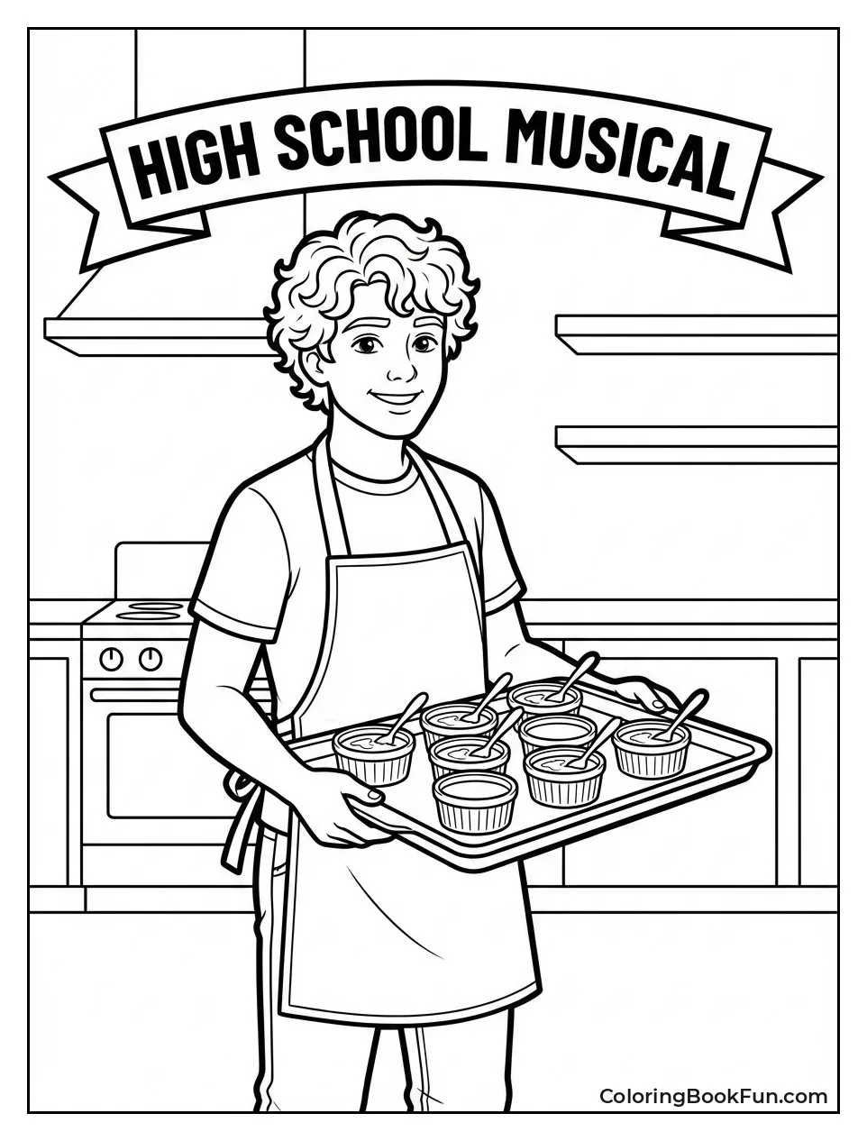 Zeke Holds Crème Brûlée Tray