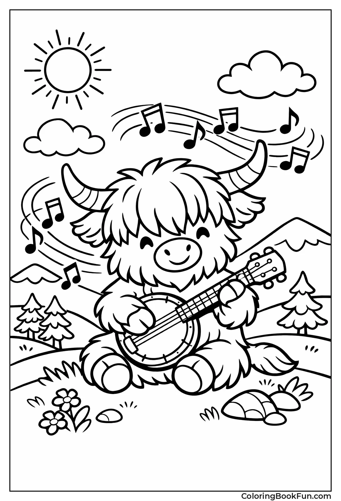 Cow Strumming Banjo