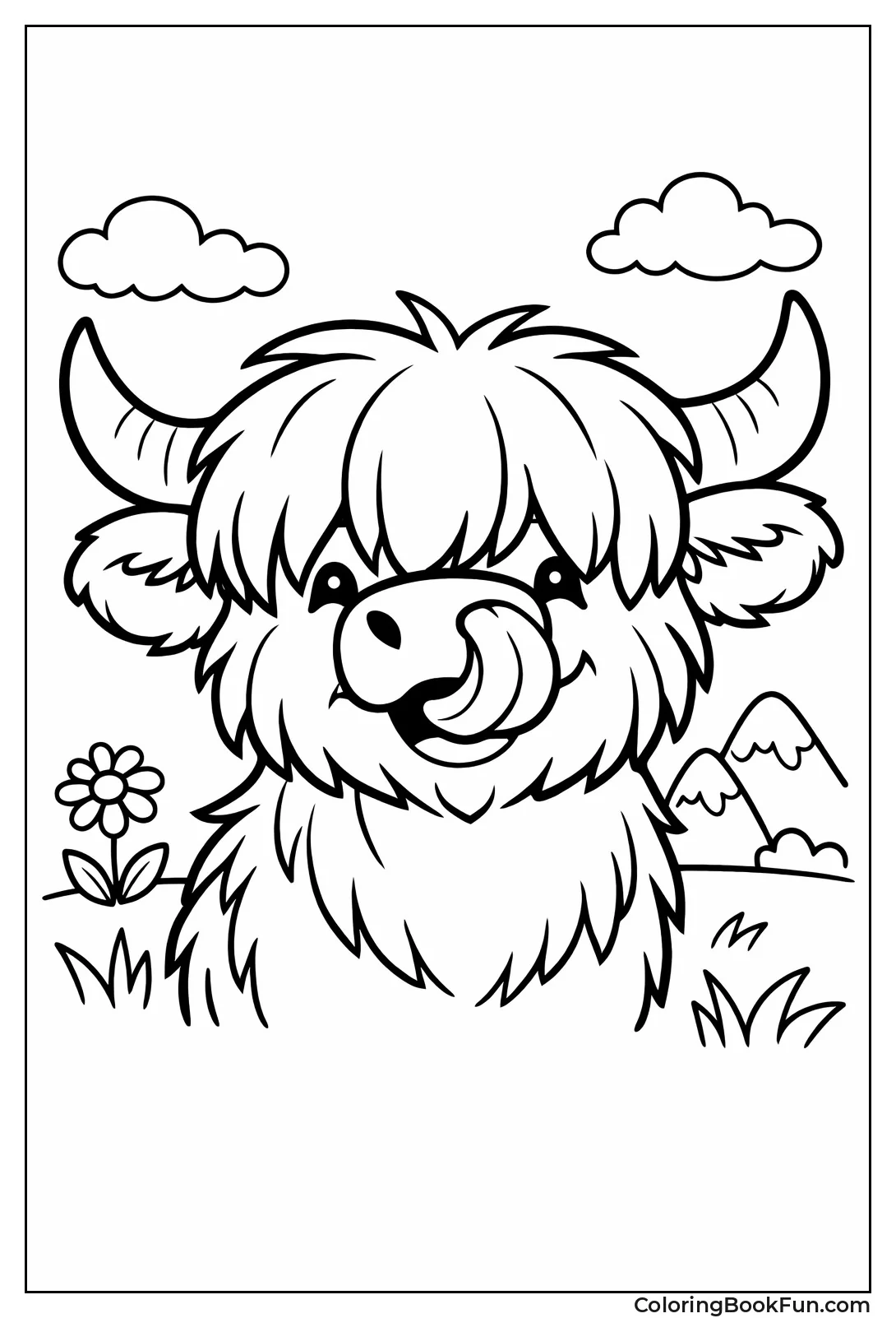 Cow Licking Its Nose