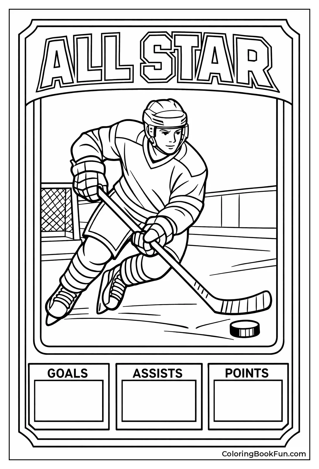 Legend Poses Hockey Card