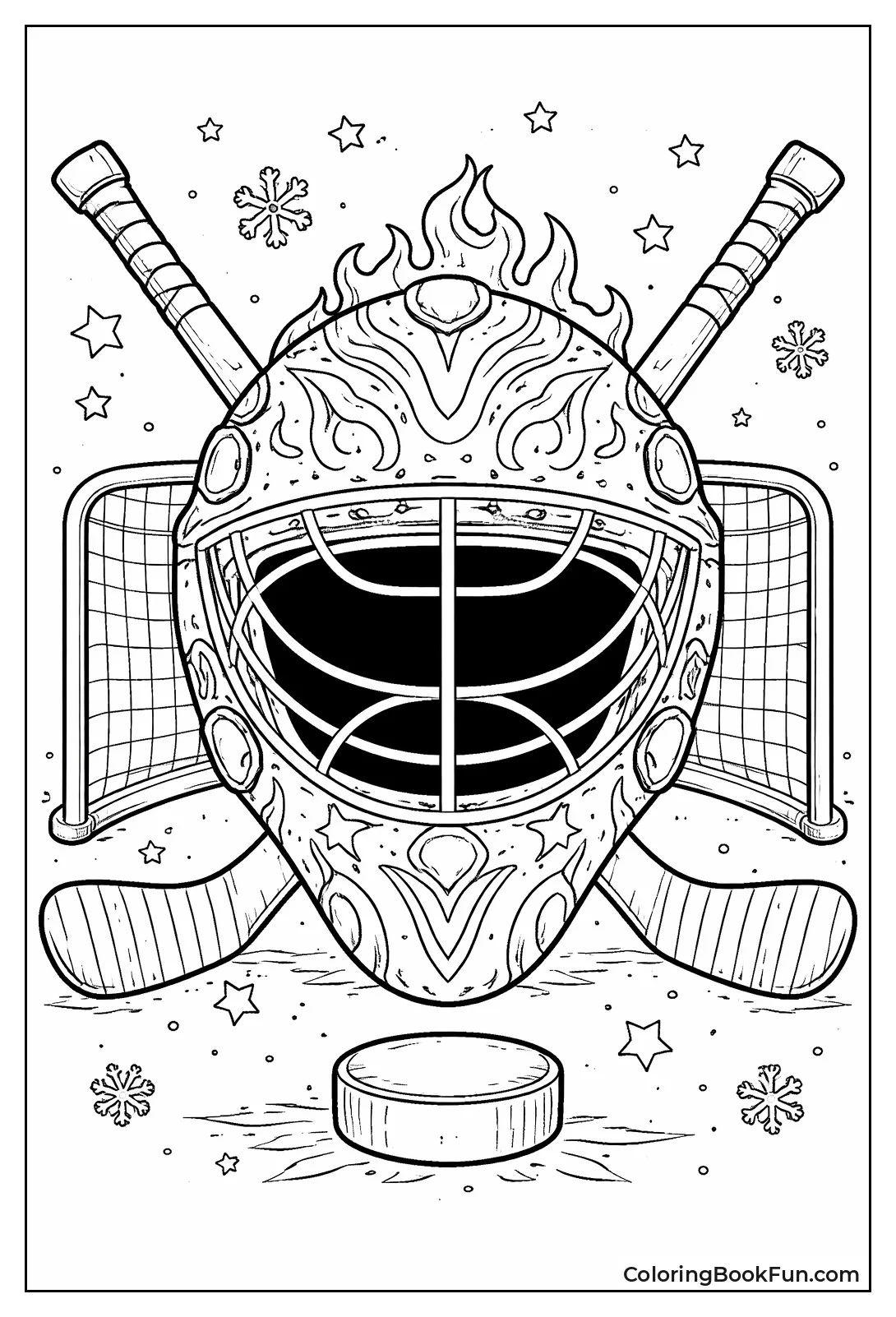Goalie Mask with Patterns