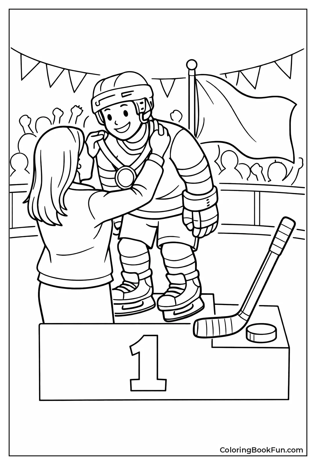 Player Gets Gold Medal