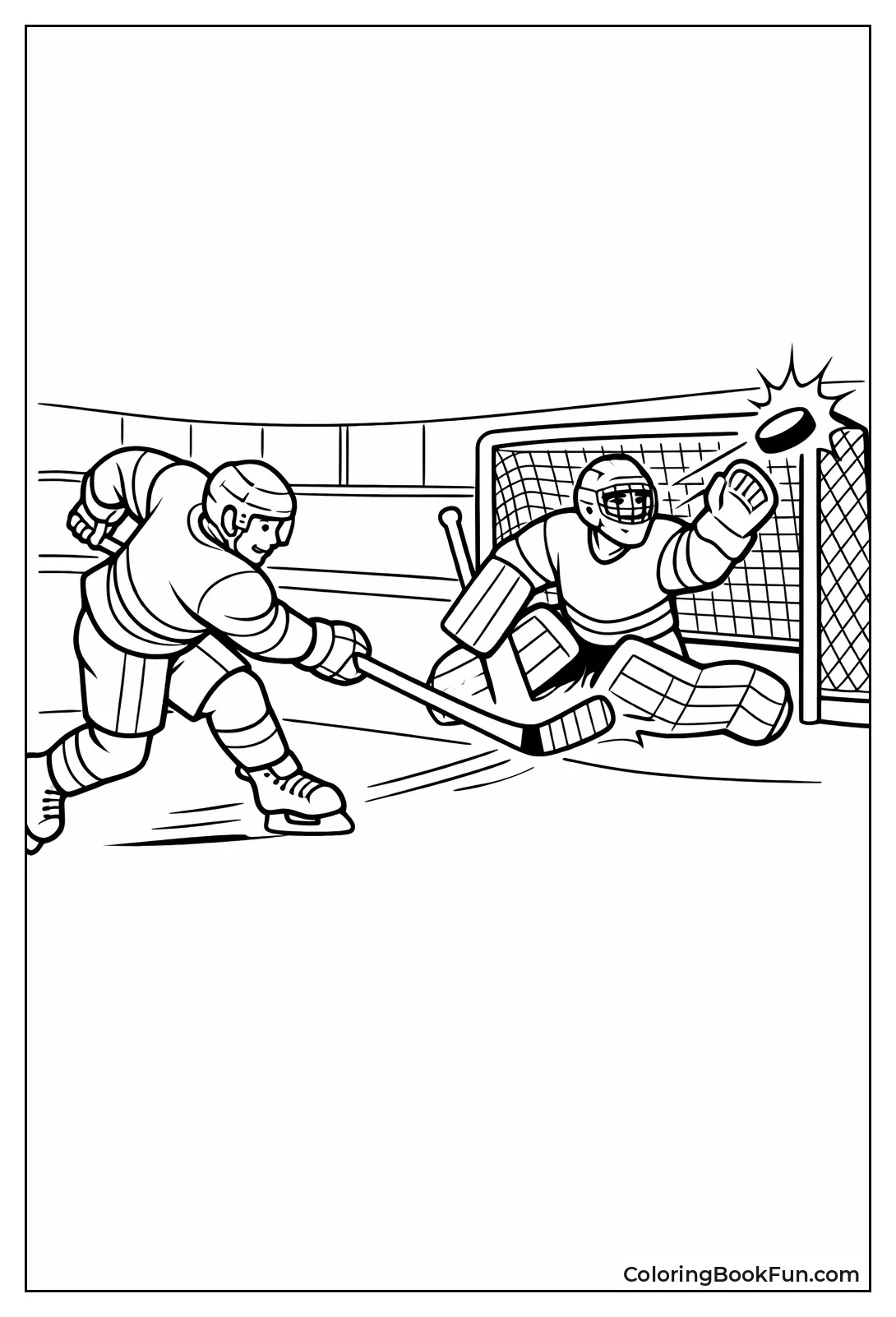 Player Fires One-Timer