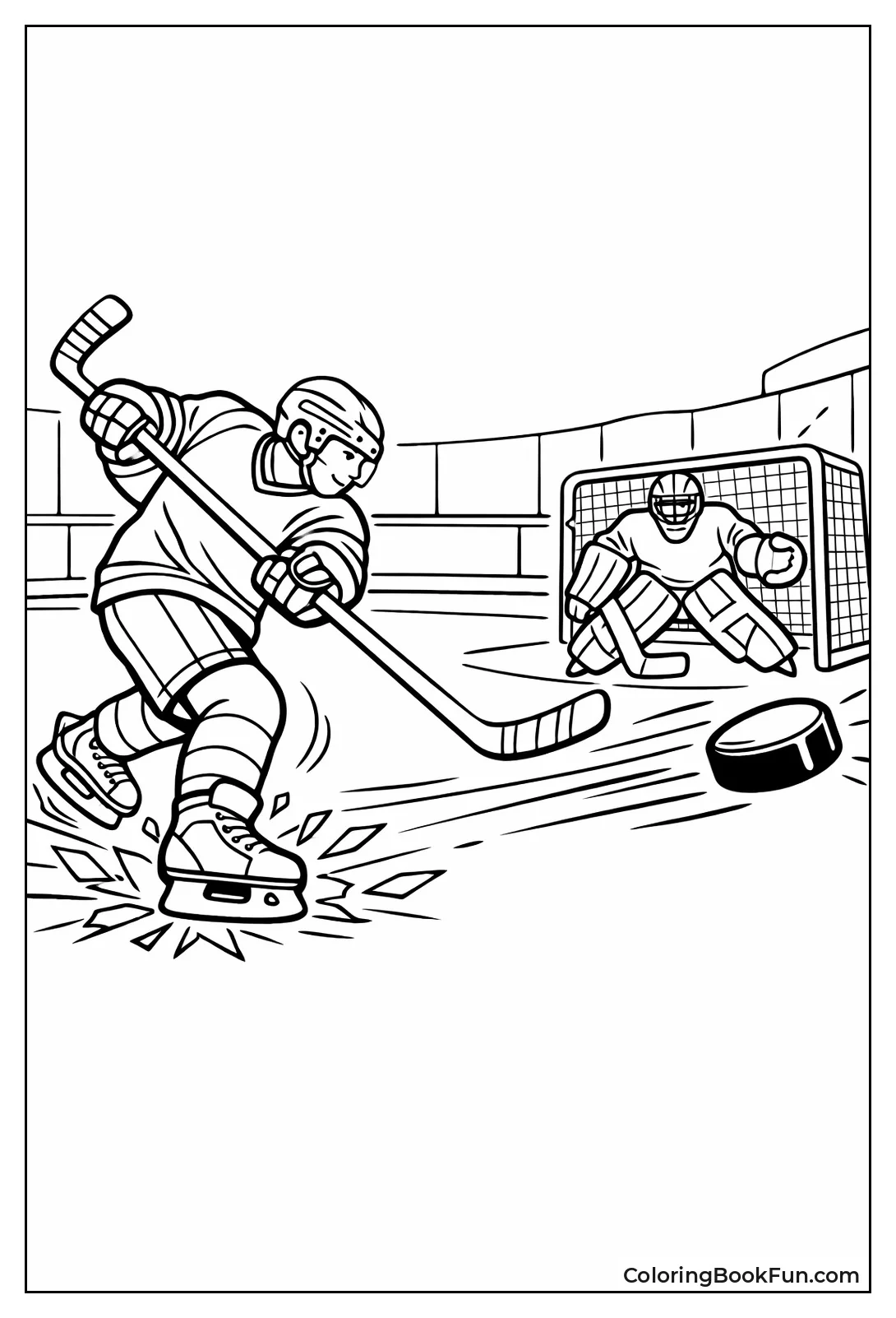 Player Winds Up Slapshot