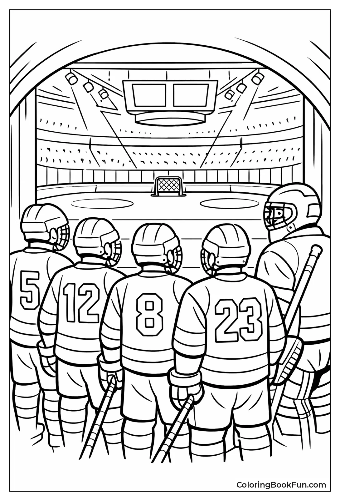 Team Lines Up Tunnel