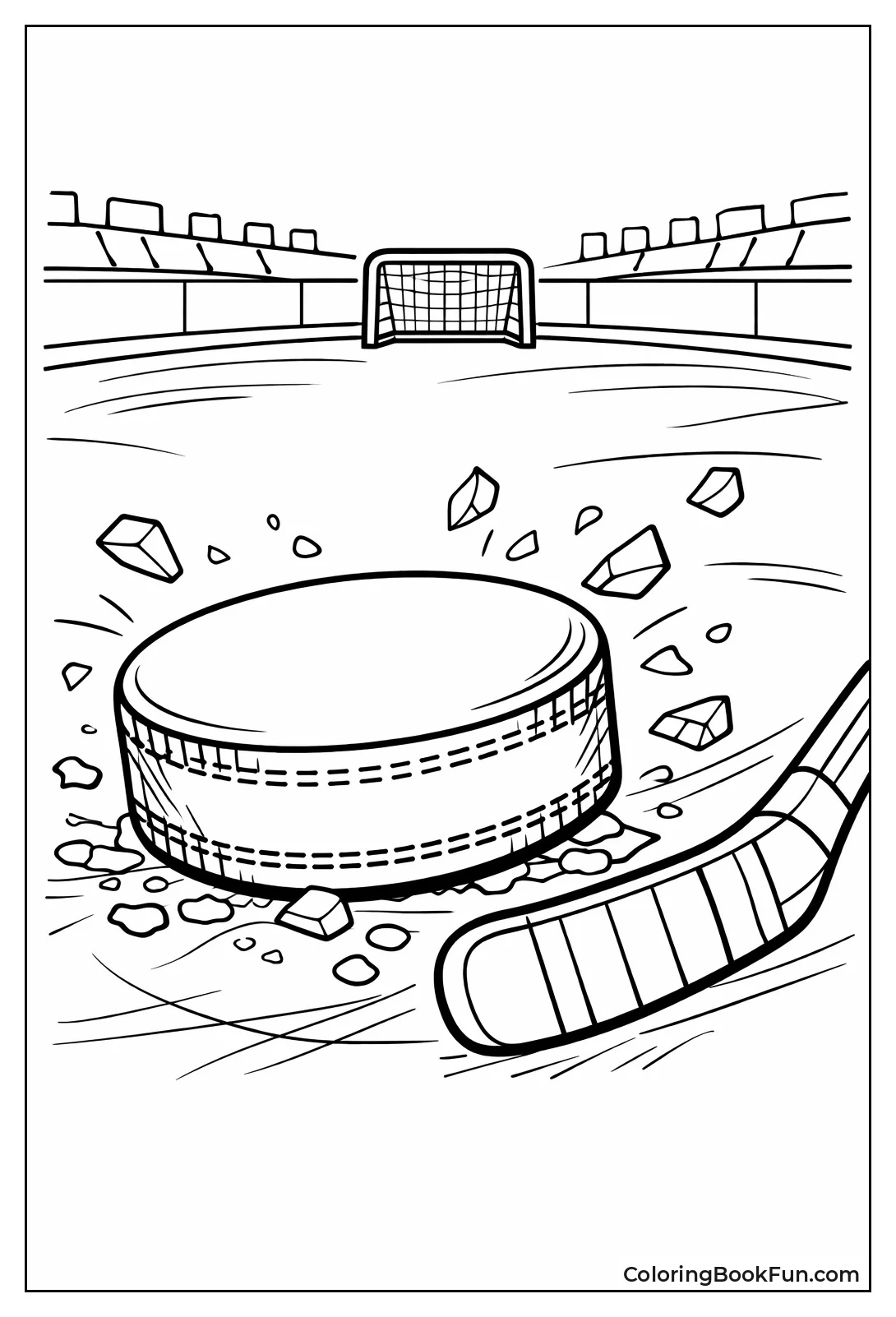 Icy Puck with Stitches