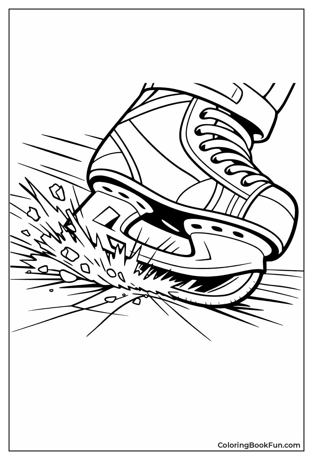 Skate Cuts Ice Spray