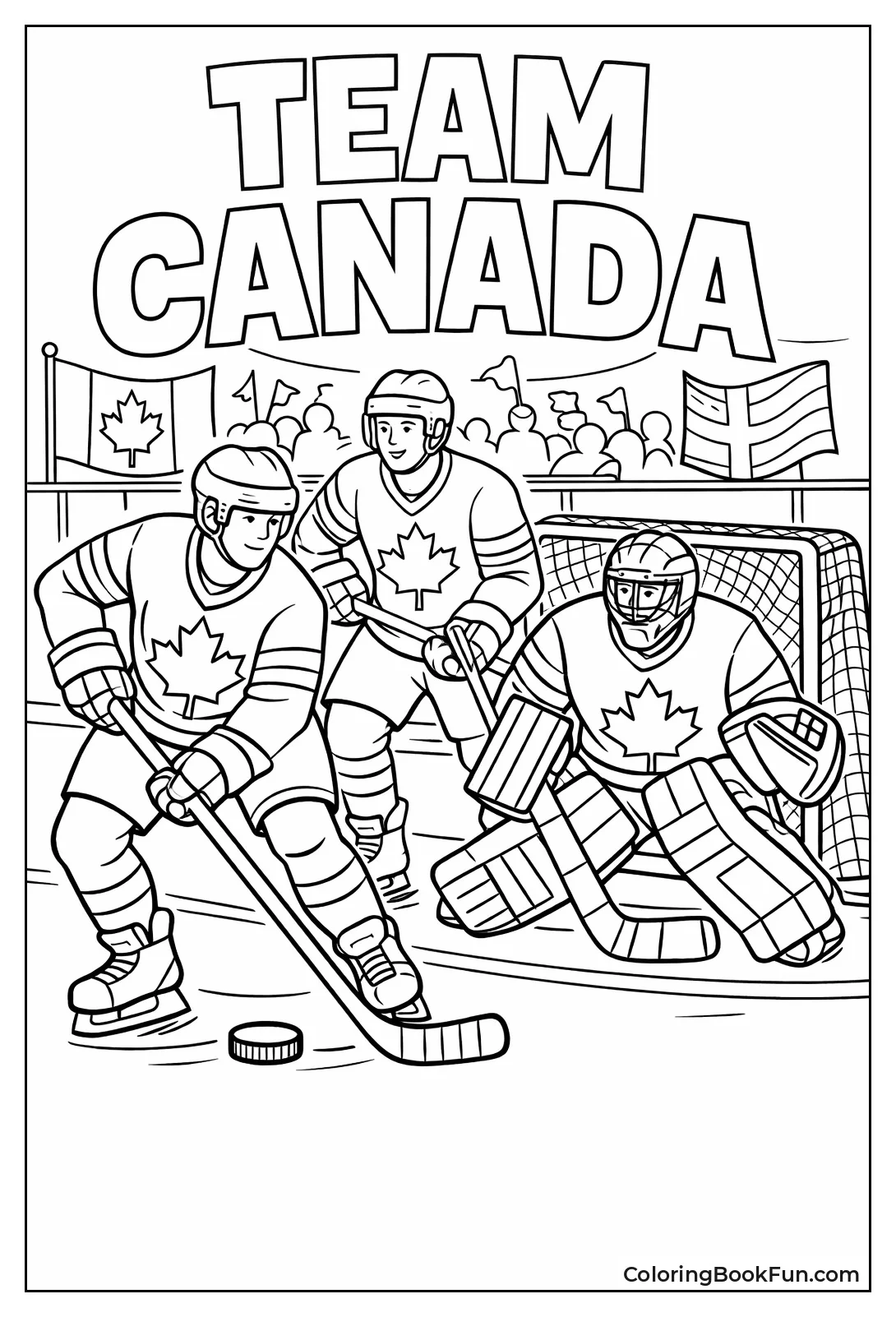 Canada Players Ready Rink