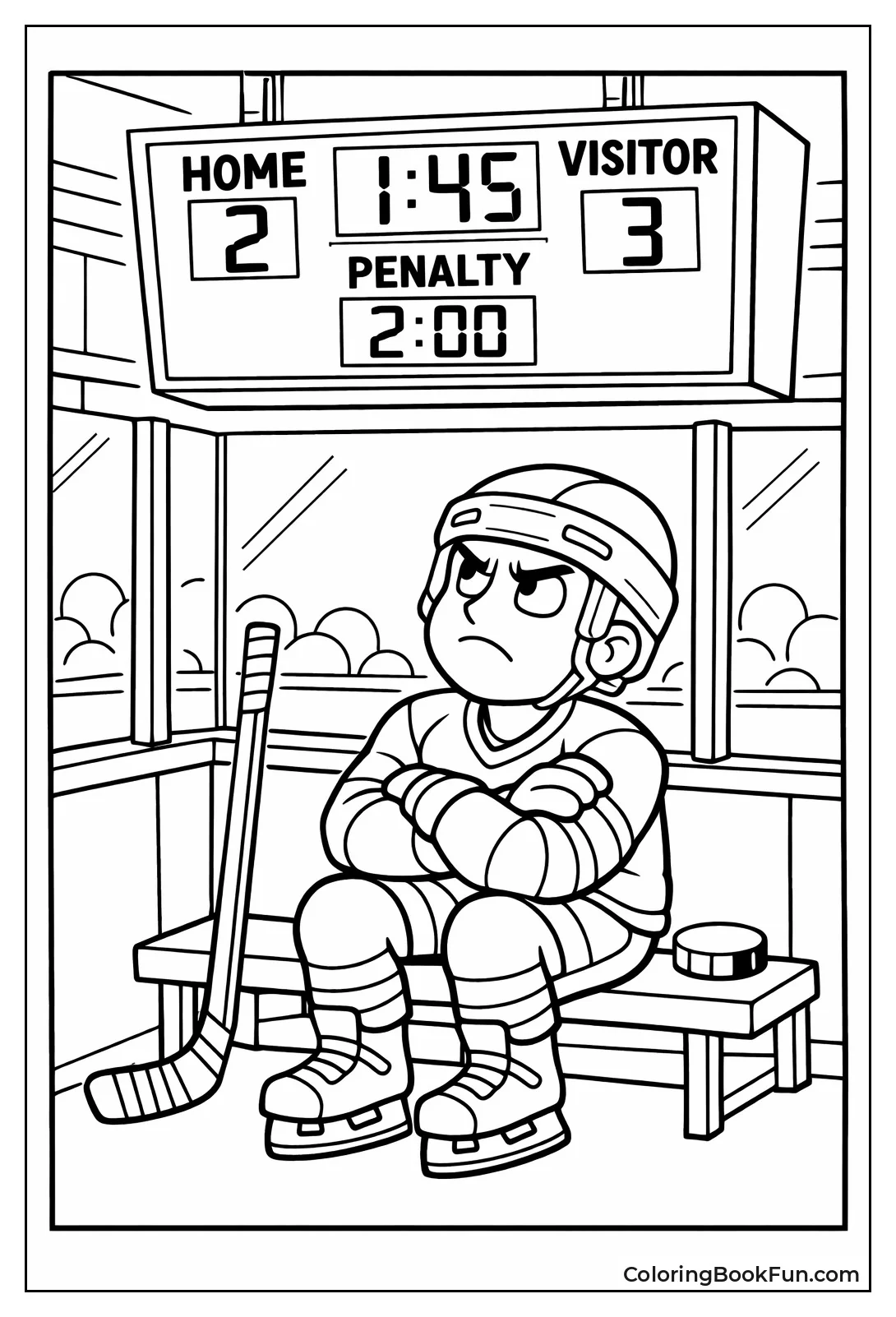 Player Sits Penalty Box