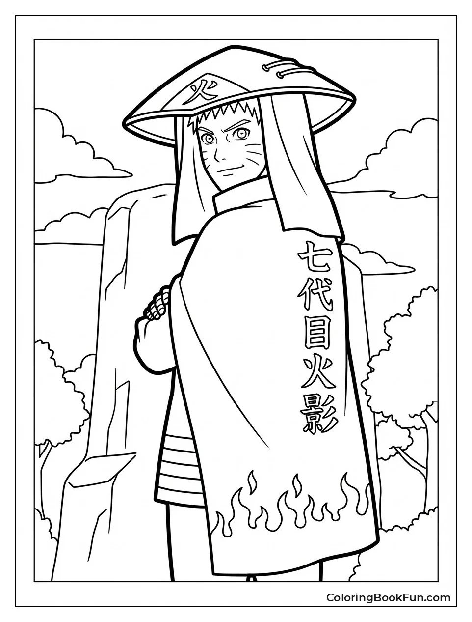 Hokage Naruto Stands Proudly