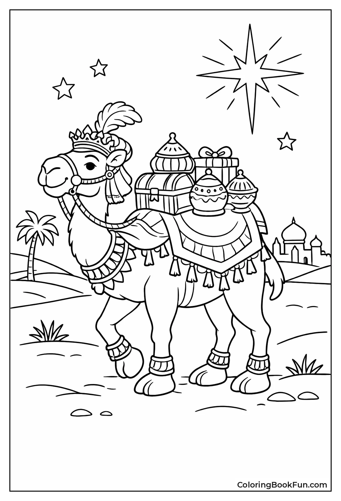 Magi Camel Carrying Gifts