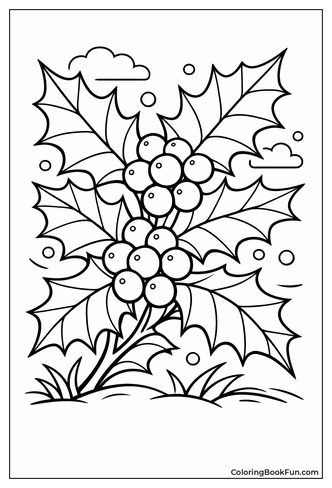 Holly Leaves and Berries