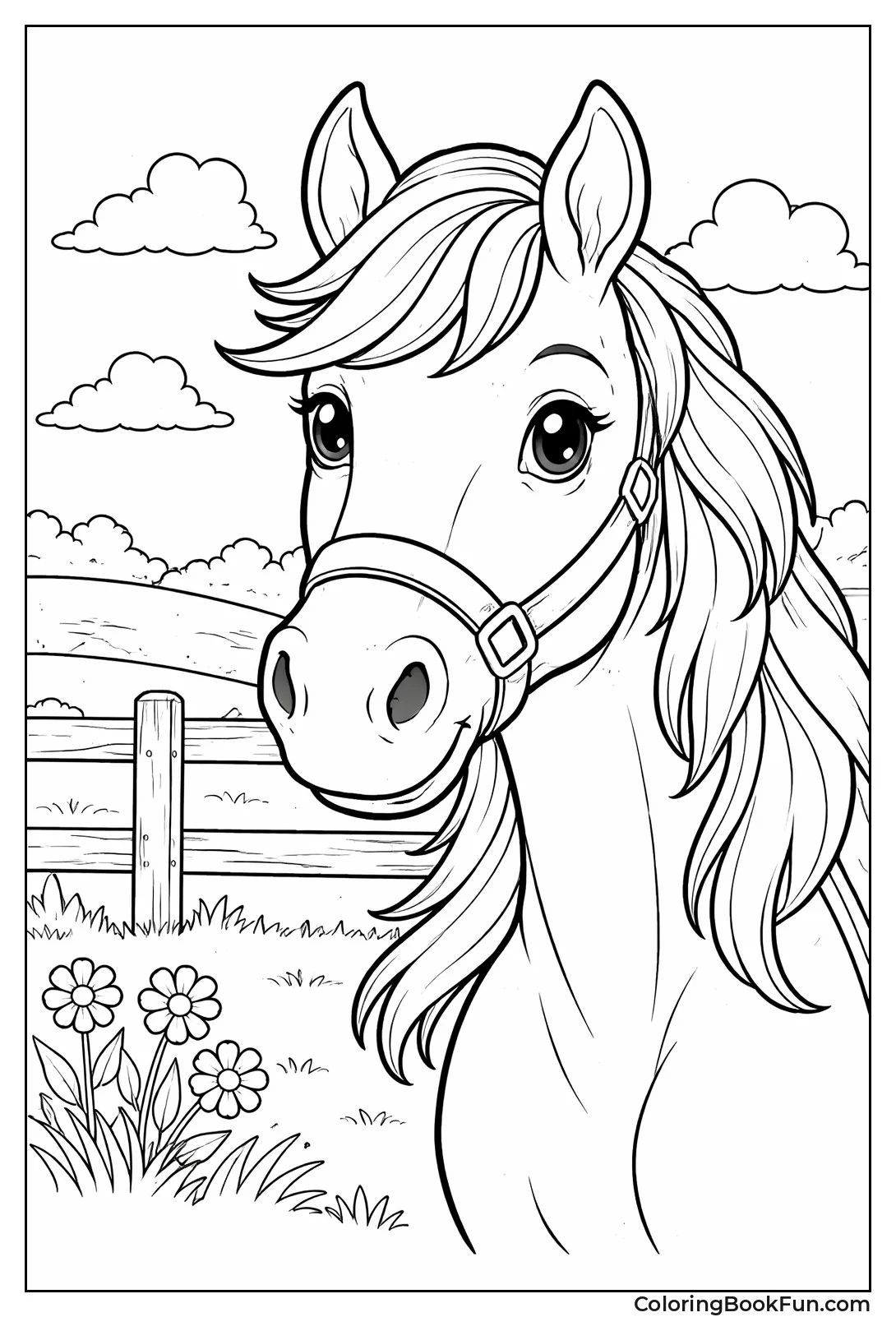 Expressive Horse Face