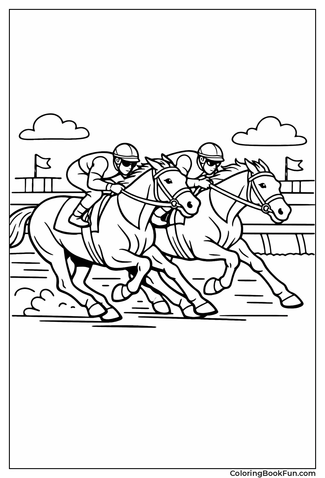 Racing Thoroughbreds