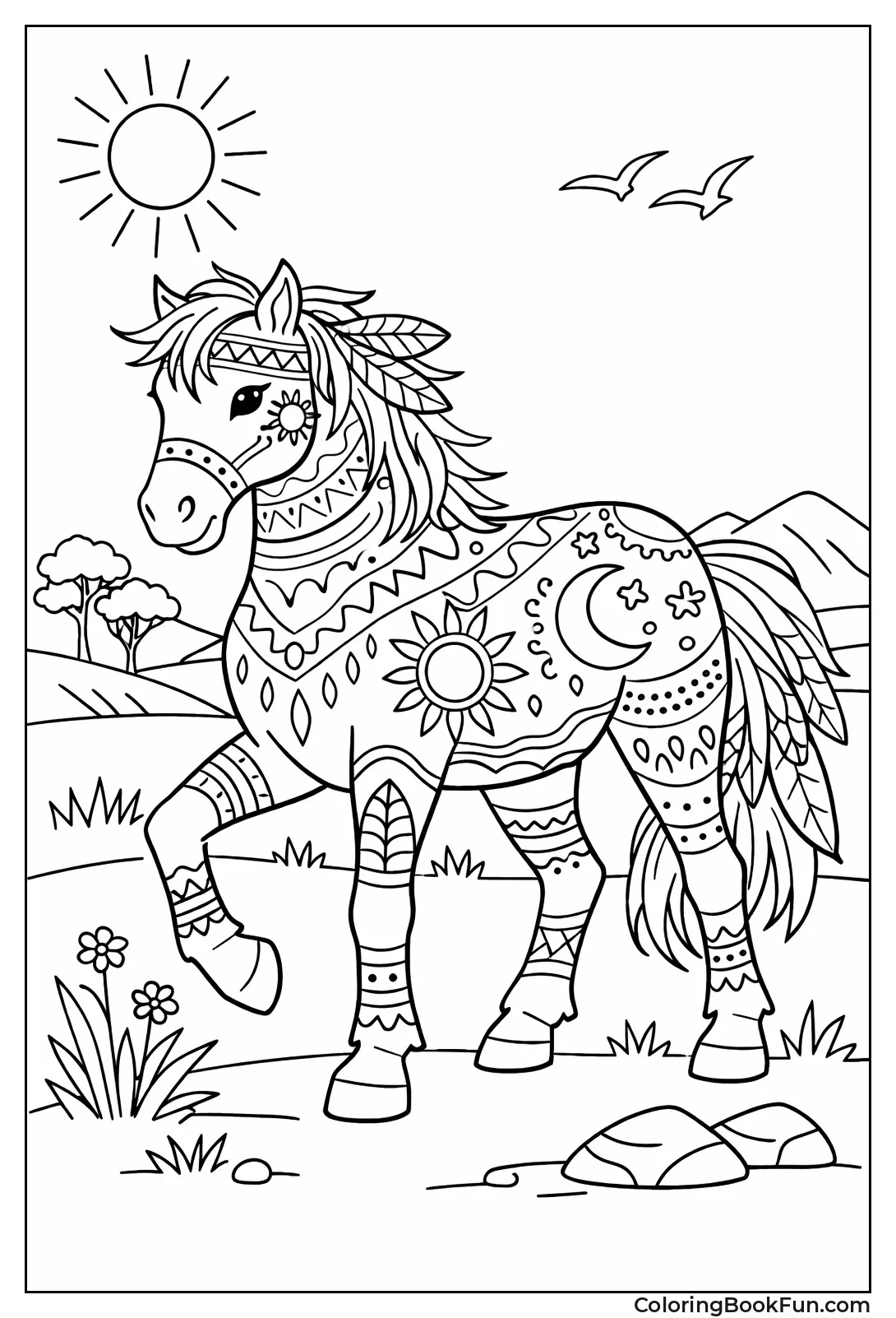 Patterned Wild Brumby