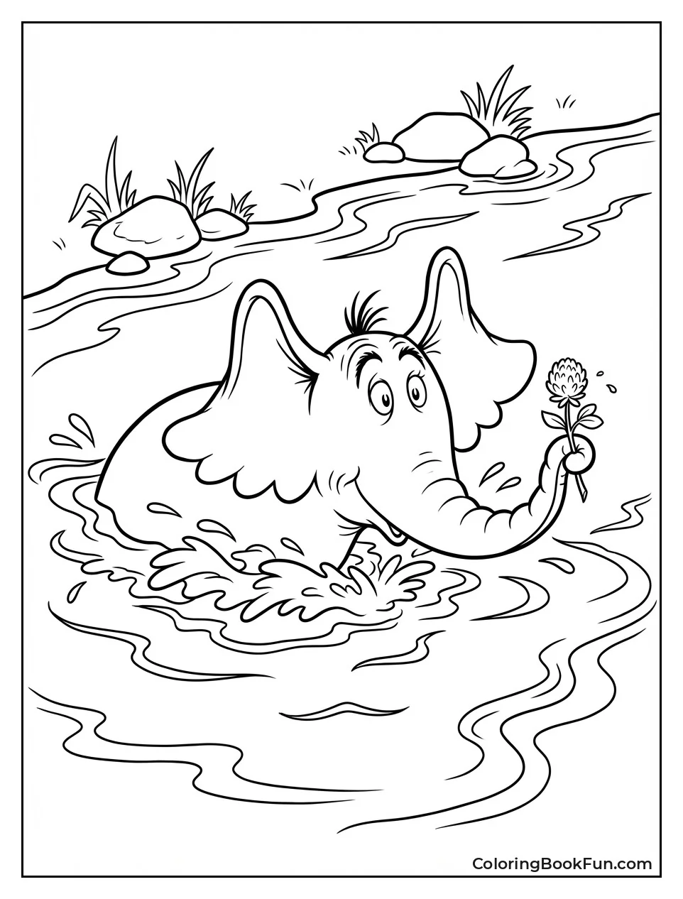 Horton Swims Holding Clover