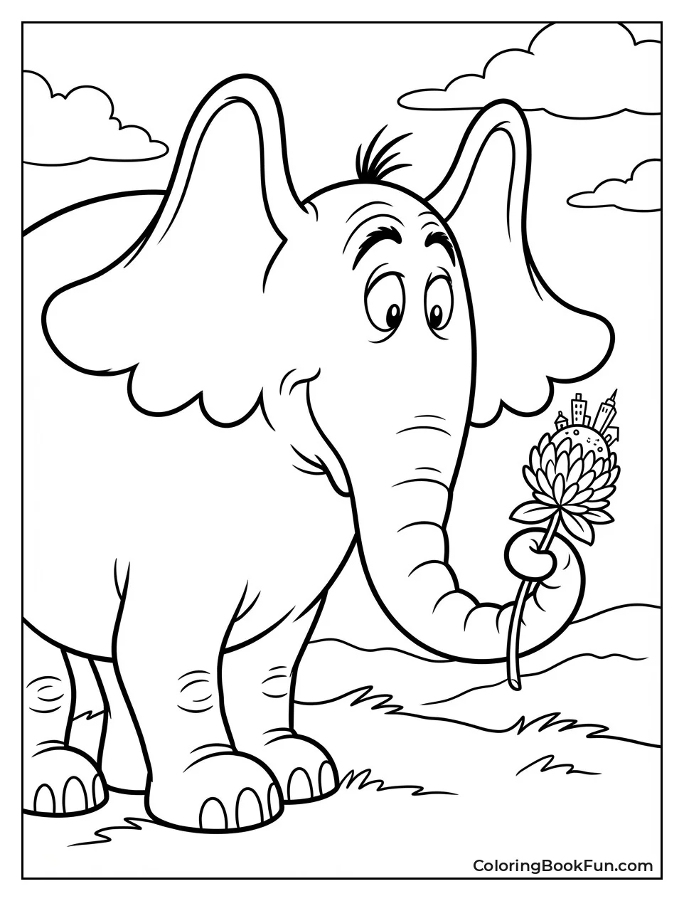 Horton Holds Clover Gently