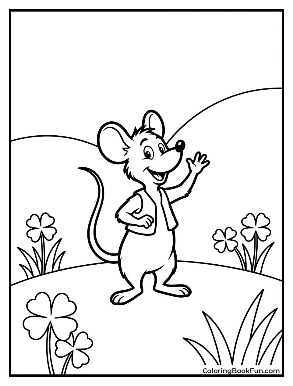 Morton Mouse Waves Happily