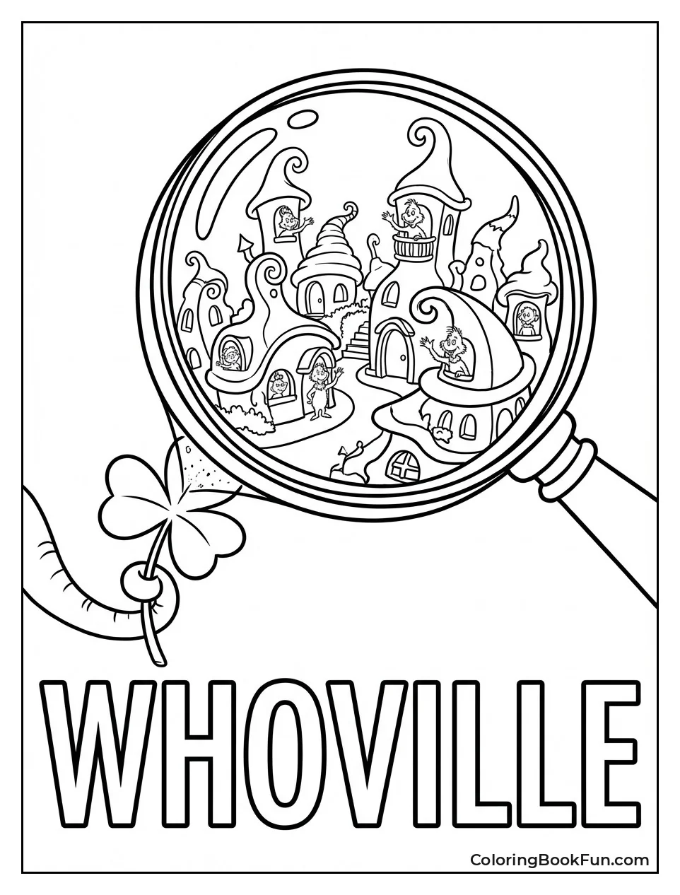 Tiny Whoville Buildings Close-Up