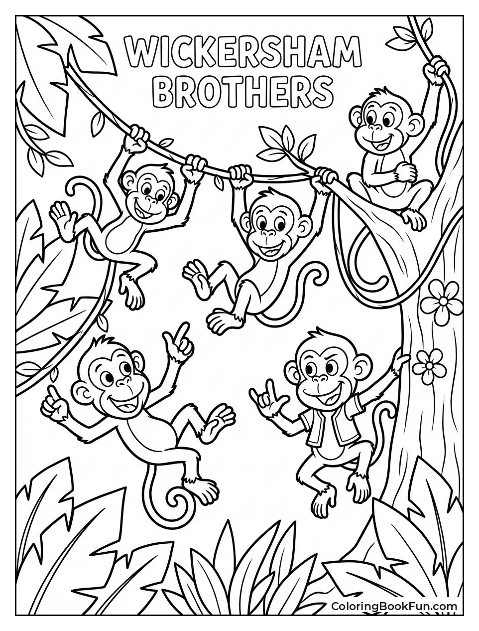 Wickersham Monkeys Swing Vines