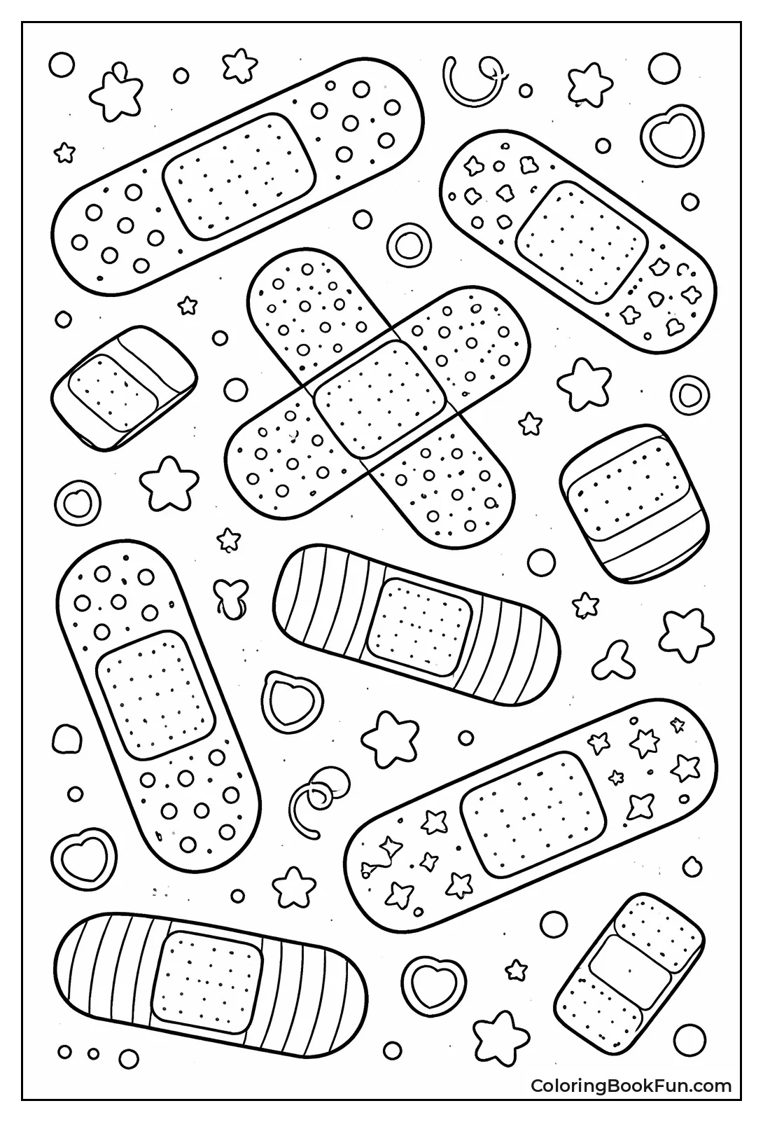 Playful Assorted Band Aids