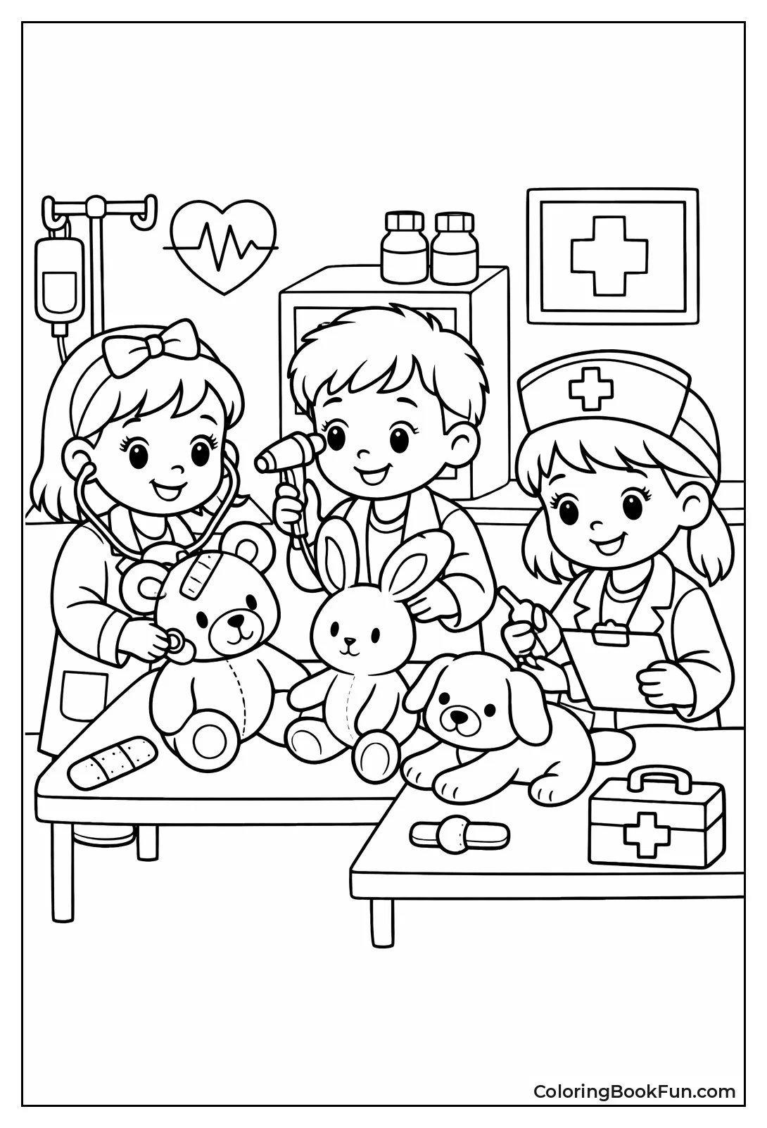 Kids Playing Doctor Game