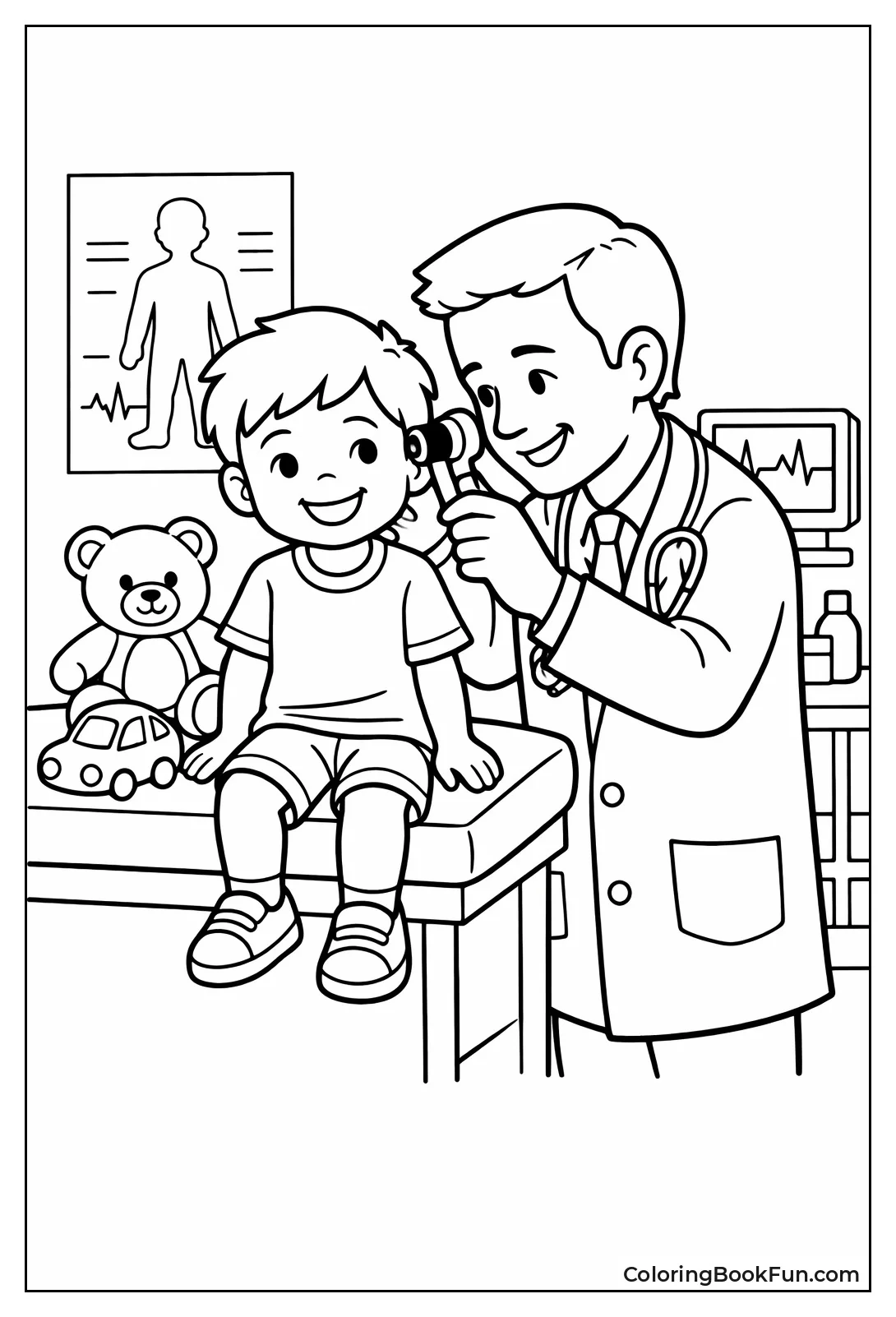 Doctor Checking Child Ear