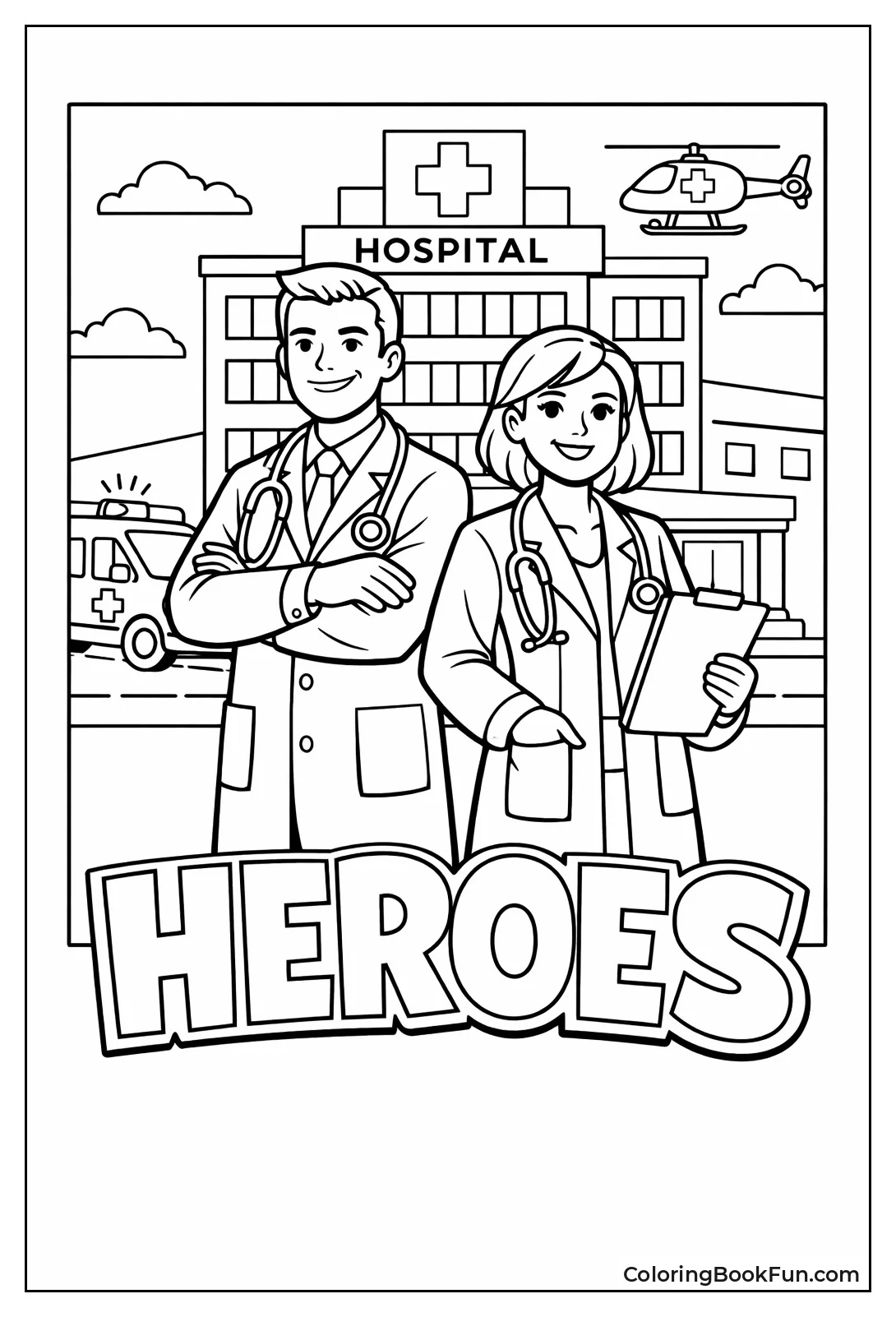 Hero Doctors with Hospital