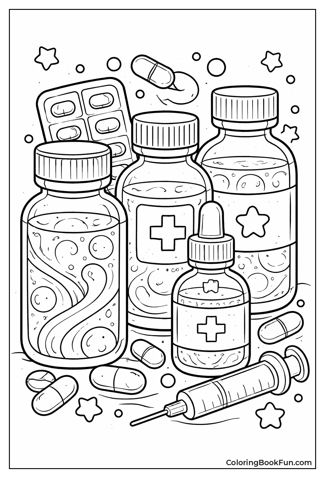 Magic Bottles with Swirls