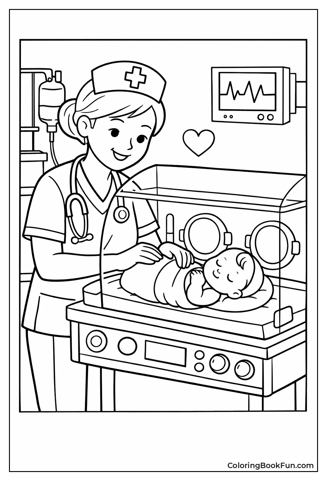 Nurse Caring for Baby