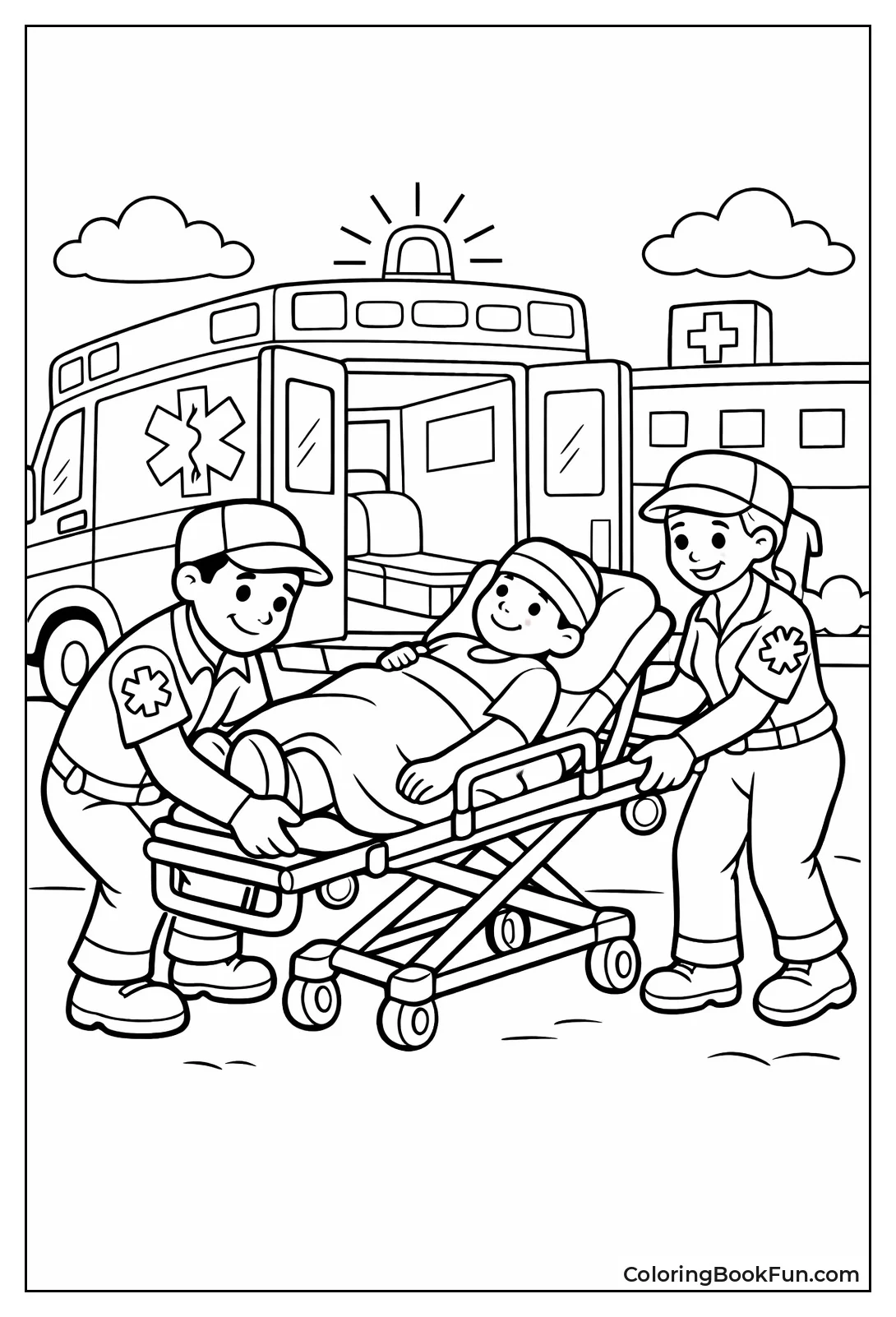 Paramedics Loading Stretcher