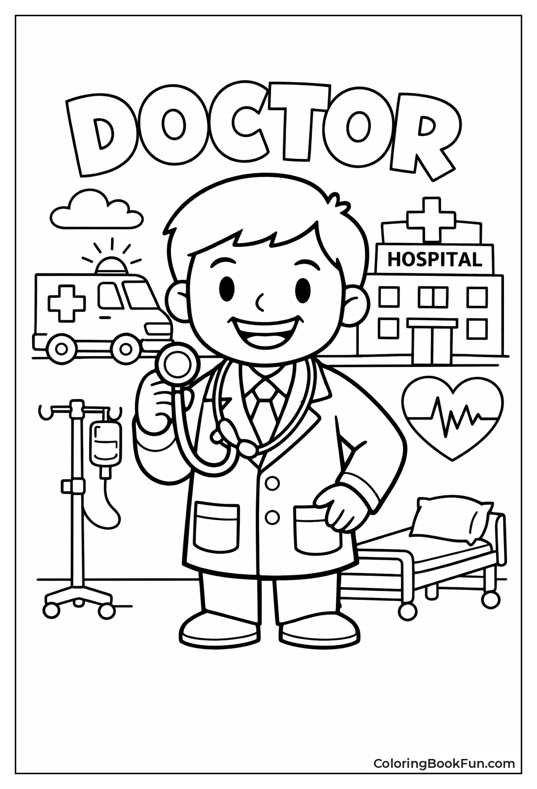Smiling Doctor with Stethoscope
