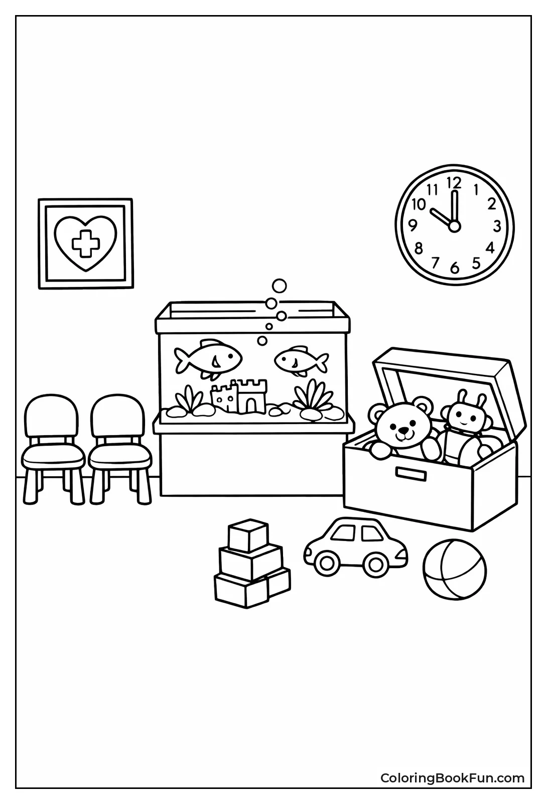 Waiting Room with Fish Tank