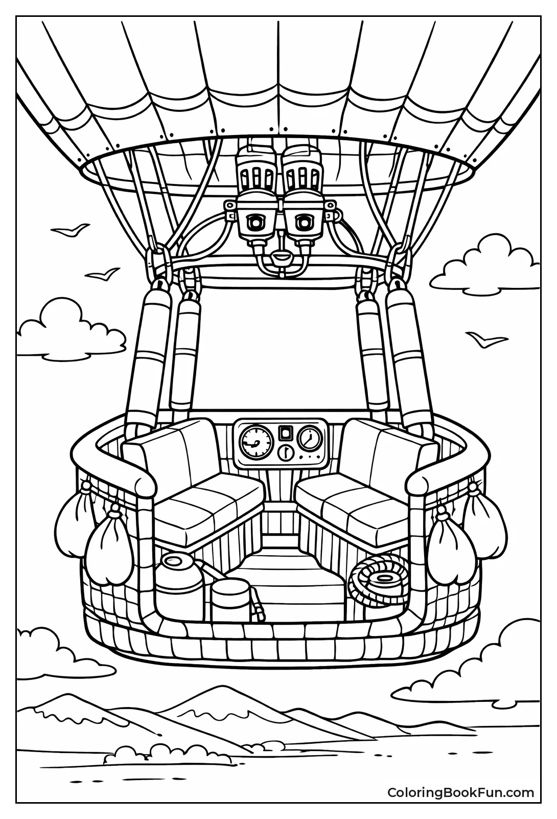 Basket with Seats Inside